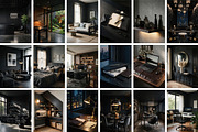 Black Interior Stock Photos, an Architecture Photo by Selenique Studio (Thumbnail 8 of 14)