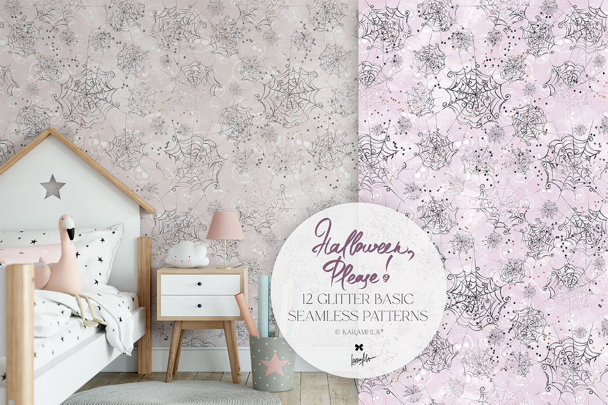 Kawaii Halloween Seamless Patterns, a Pattern Graphic by KaramfilaS (Photo 24 of 32)