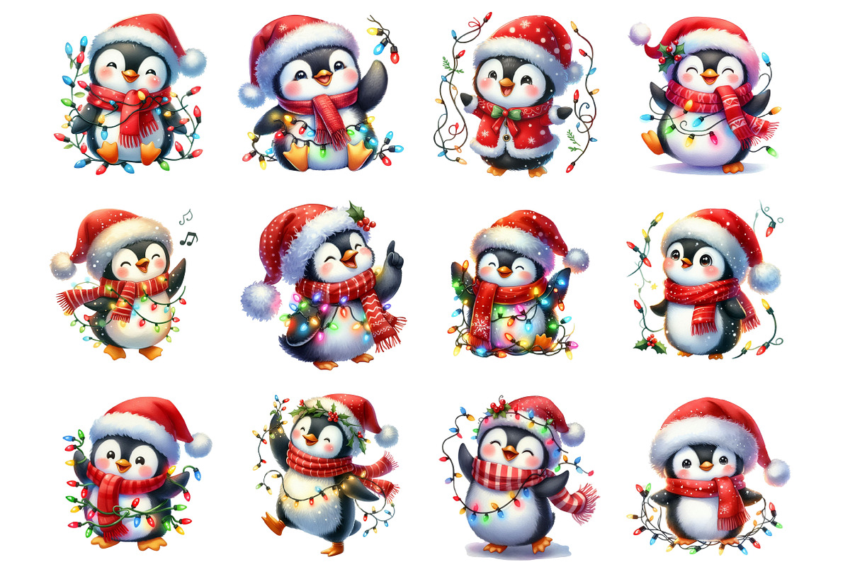 Funny Christmas Penguin, an Illustration by Design Market (Photo 2 of 3)