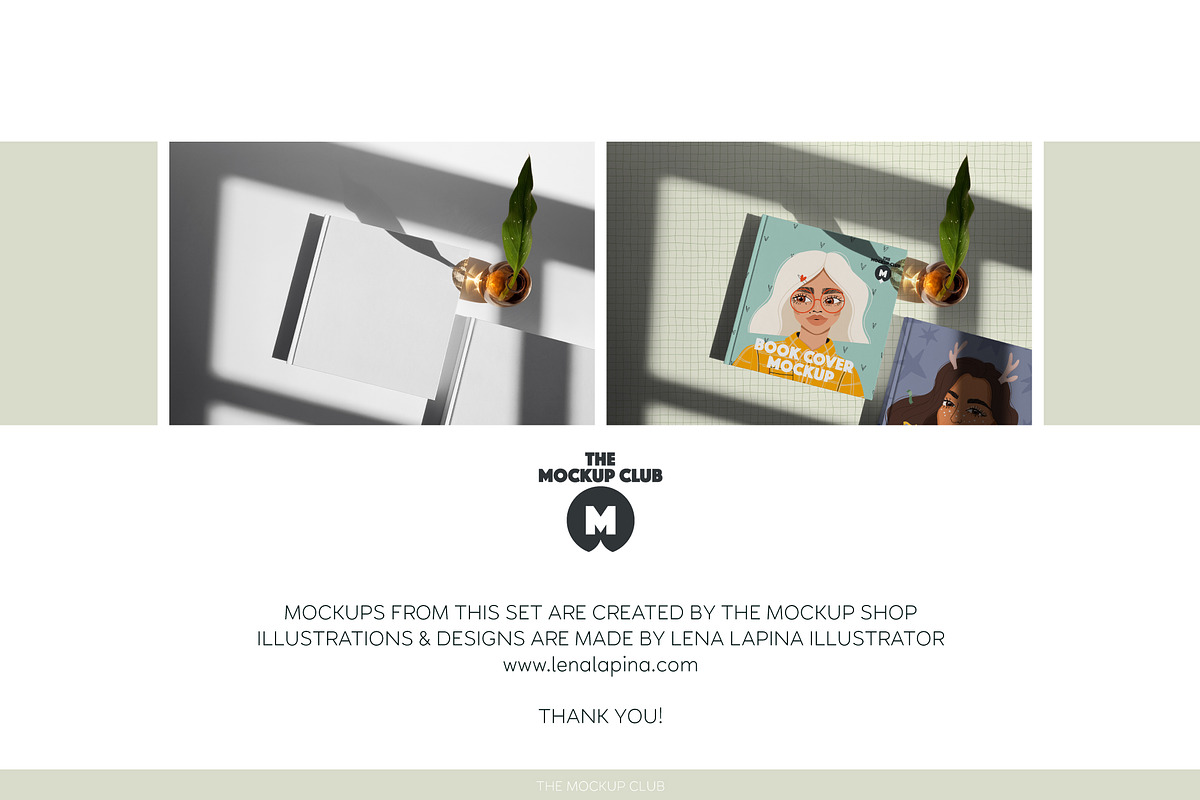 BOOK COVER MOCKUP SET, a Print Template by MCKP*ME (Photo 11 of 11)
