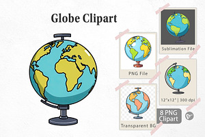 Globe Clipart, a Graphic by Artnoy