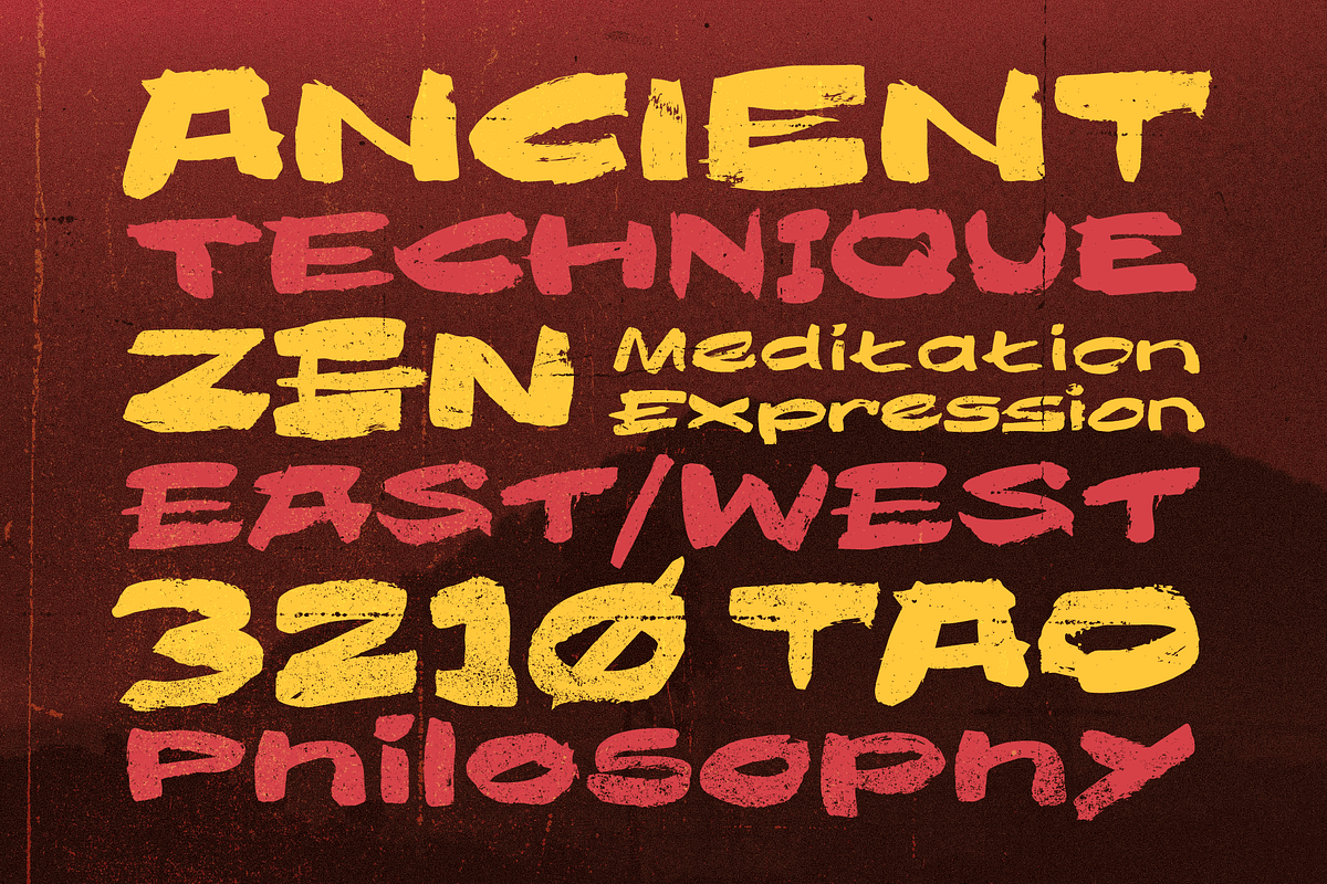 Proscenium Brush - Zen Brush Fonts, a Handwritten Font by Wingsart Studio (Photo 13 of 13)
