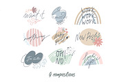 Abstract elements and plants, a Decorative Illustration by Lesya Skripak (Thumbnail 5 of 8)