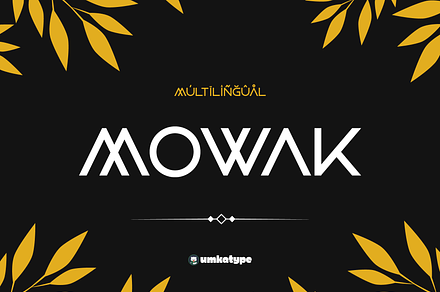 Mowak Logo Font, a Sans Serif Font by alpercakici