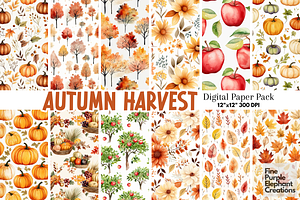 Autumn Harvest Fall Pumpkin Pattern