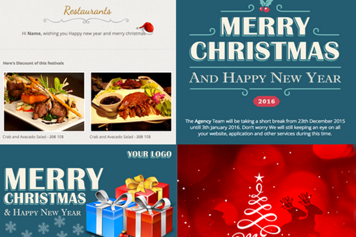 Holiday responsive email+theme, a Templates & Theme by themescontainer