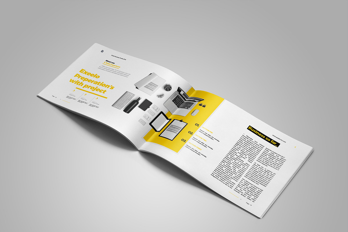 Horizontal Company Profile, a Brochure Template by Elite_Standard (Photo 8 of 15)