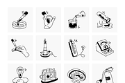 Science Doodles Icons Set, a Solid Icon by Prosymbols (Thumbnail 5 of 6)