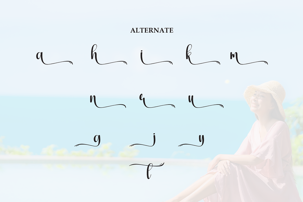 Beauty Vacation | Script Font, a Handwritten Font by Scratchones (Photo 8 of 9)