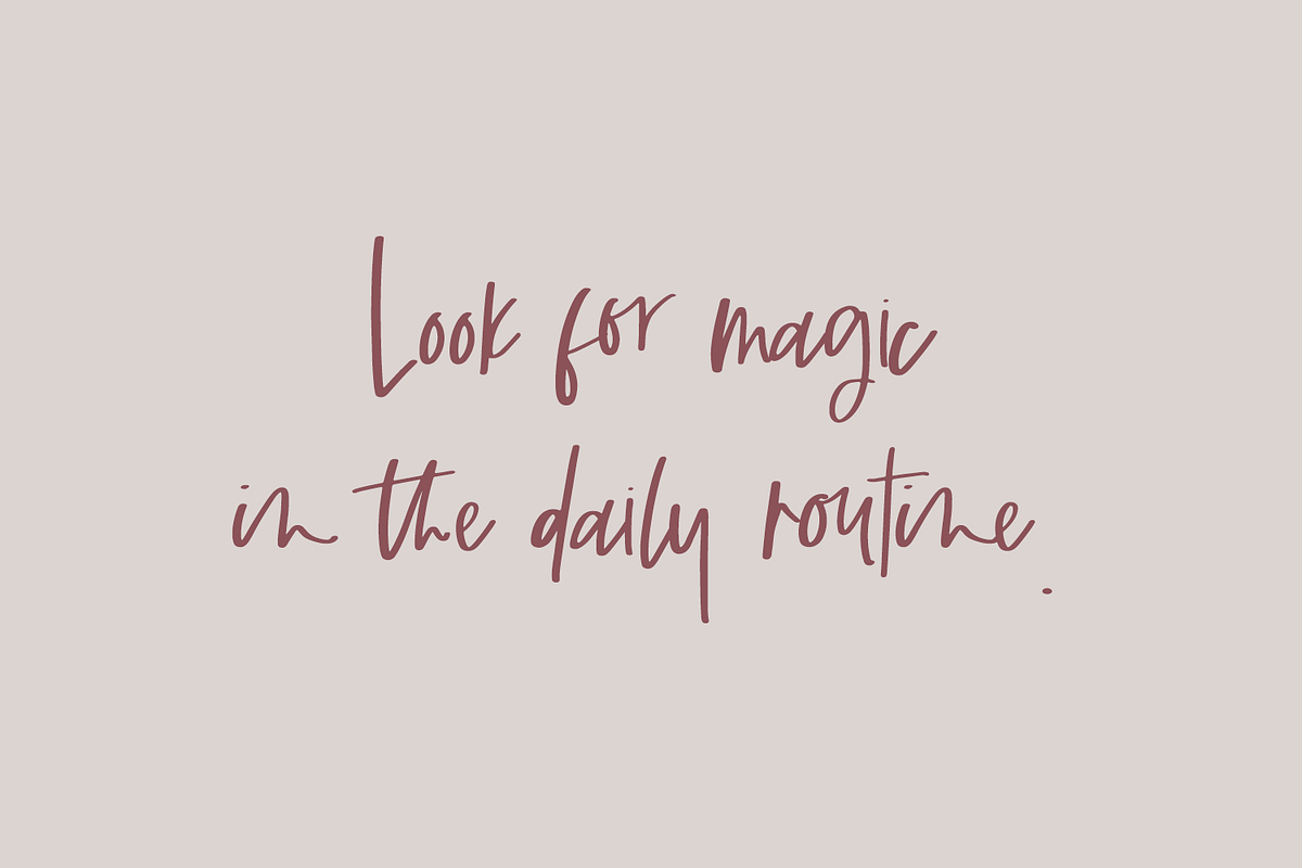 Routinely Script, a Script Font by Beck McCormick (Photo 7 of 10)