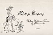 Strange Company Halloween Line Art, a Decorative Illustration by Purple (Thumbnail 3 of 14)