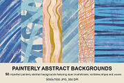 Painterly Abstract Backgrounds, a Background Graphic by Sweet Fig (Thumbnail 1 of 12)