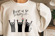 Cat and Animals Funny Birthday PNG, a Graphic by GlitterCraft (Thumbnail 34 of 101)