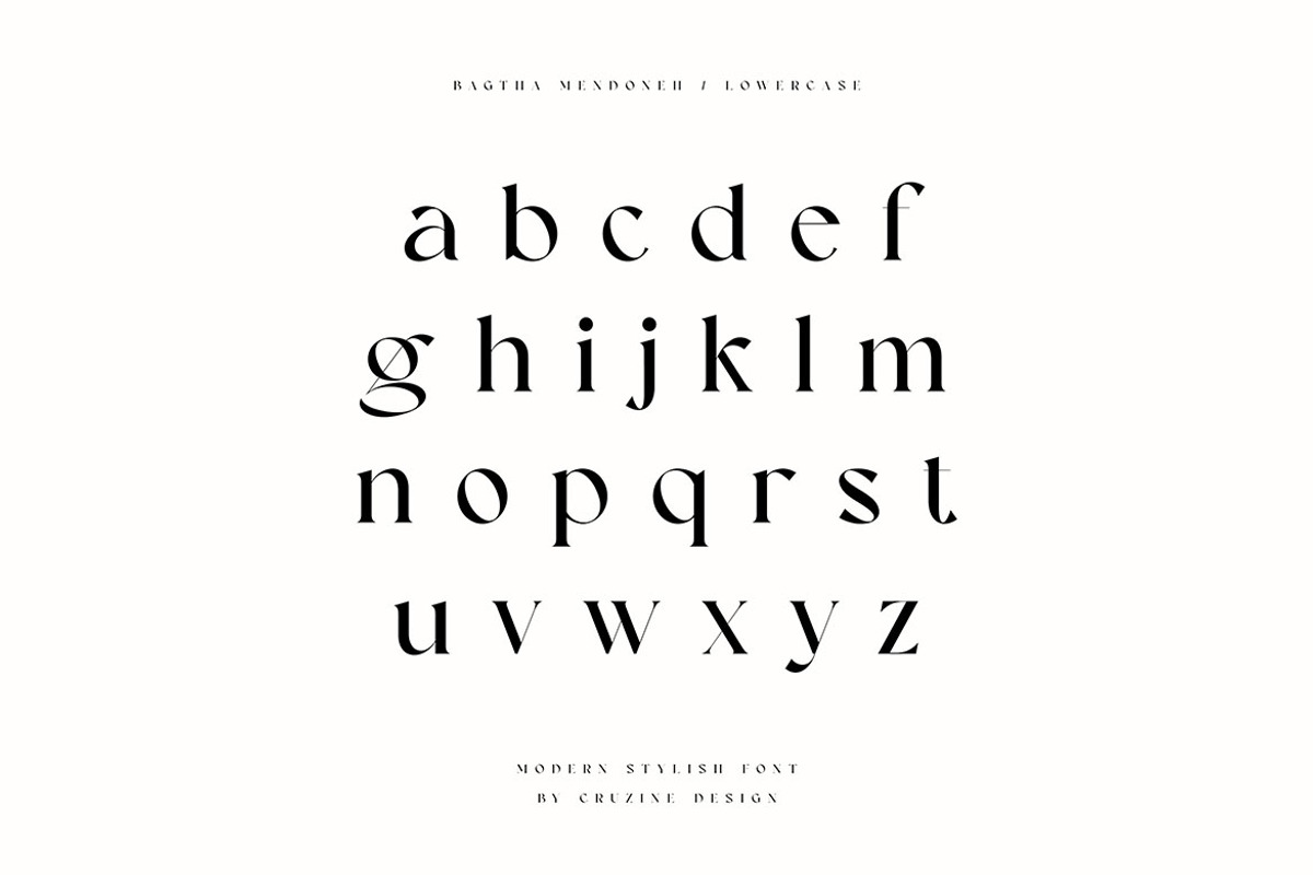 Bagtha Mendoneh Ligature Serif, a Serif Font by Cruzine (Photo 5 of 9)