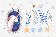 Vector Christmas lettering + bonus, a Decorative Illustration by Peace ART (Thumbnail 7 of 7)