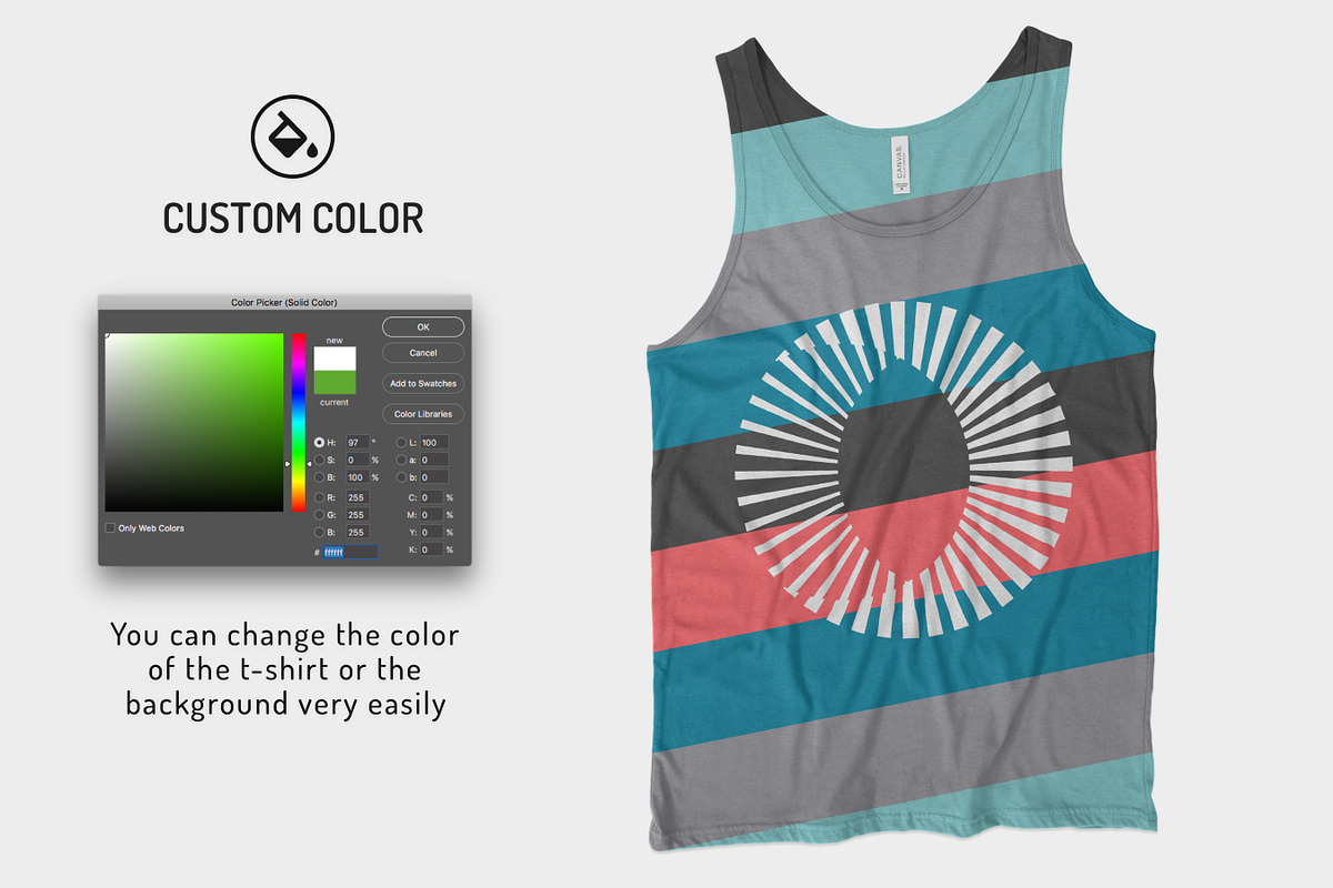 Unisex Jersey Tank Mockups, a Shirt Mockup by GraphicHero (Photo 3 of 6)