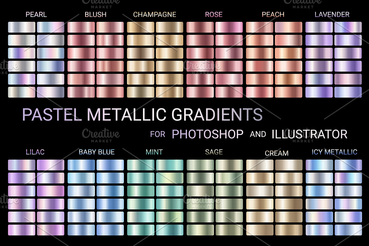 GRADIENTS for Photoshop, Illustrator, a Gradient Add-On by Juksy (Photo 1 of 3)