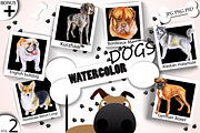 Watercolor Dogs - Collection 2 of 12, an Animal Illustration by Dneprstock (Thumbnail 1 of 4)