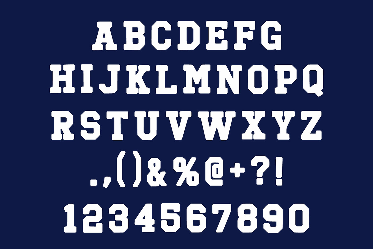 Varsity, a Slab Serif Font by Fourteen Letter (Photo 5 of 6)