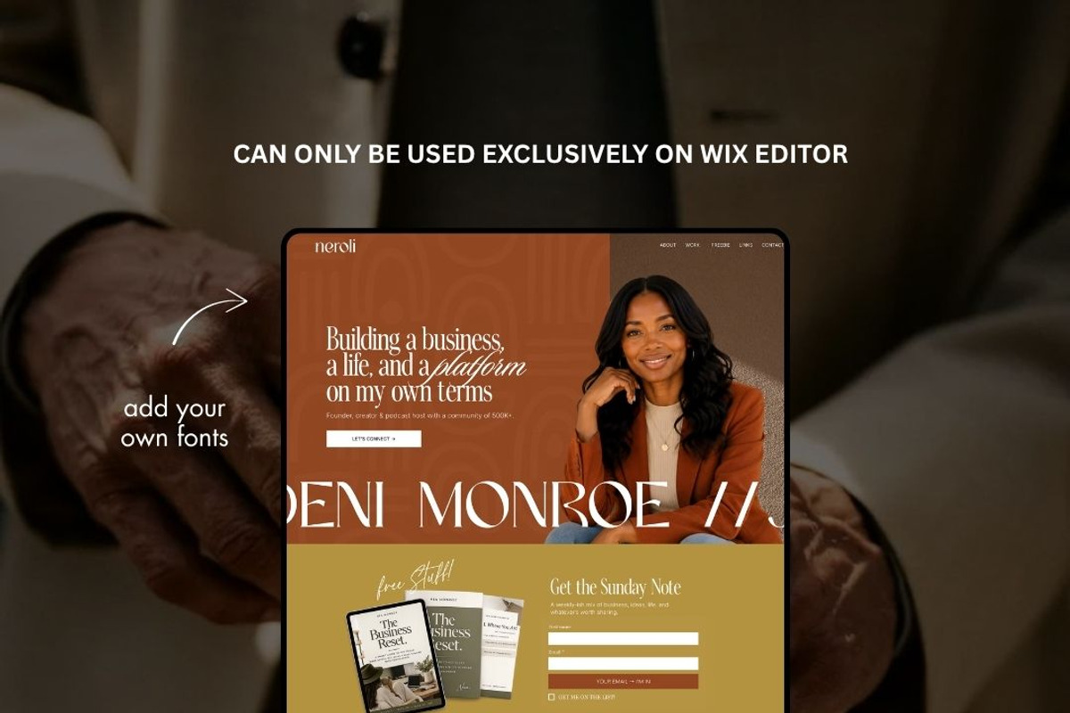 Wix Template for Personal Brand, a Wix Template by JOA CREATIVE LAB (Photo 7 of 11)