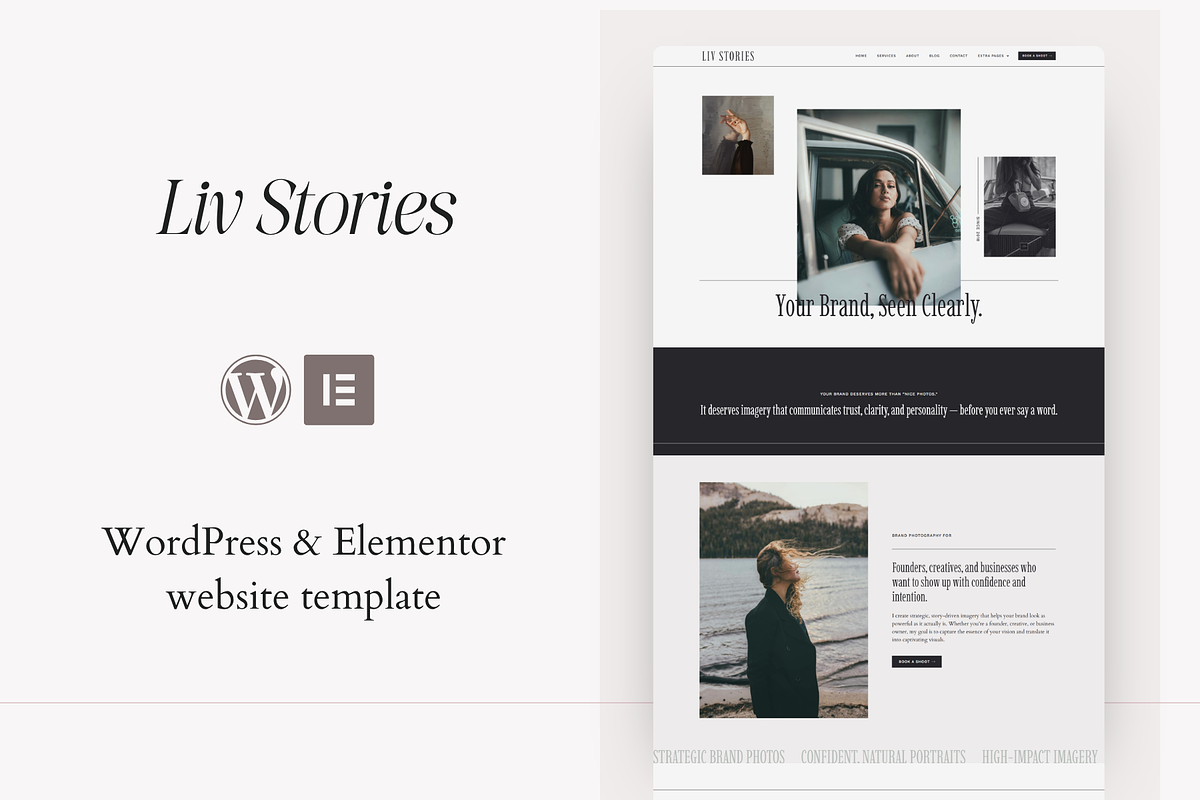 Liv | WordPress, Elementor pro, a WordPress Template by DesignWithCris (Photo 1 of 5)
