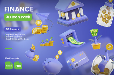 Finance 3D Icons