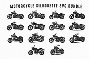 Motorcycle SVG Silhouette Bundle, a Transportation Illustration by Gfx Expert Team (Thumbnail 1 of 3)