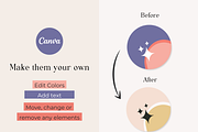 Instagram Highlights Icon Bold Canva, a Social Media Template by HerstedHertz (Thumbnail 3 of 5)