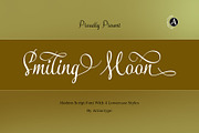 Smiling Moon - Modern script font, a Script Font by Attractype (Thumbnail 1 of 9)