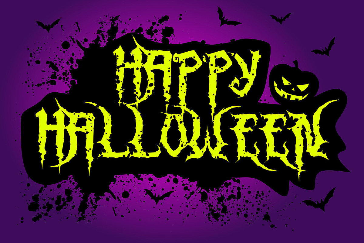 Night Franklin - Halloween Font, a Font by figuree studio (Photo 6 of 7)