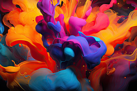 Background of A Symphony of Flowing Dreamscapes in Motion - Generative AI, a Nature Photo by José Manuel Gelpi