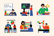 Math Illustrations Collection, an Education Illustration by Brickclay (Thumbnail 6 of 9)