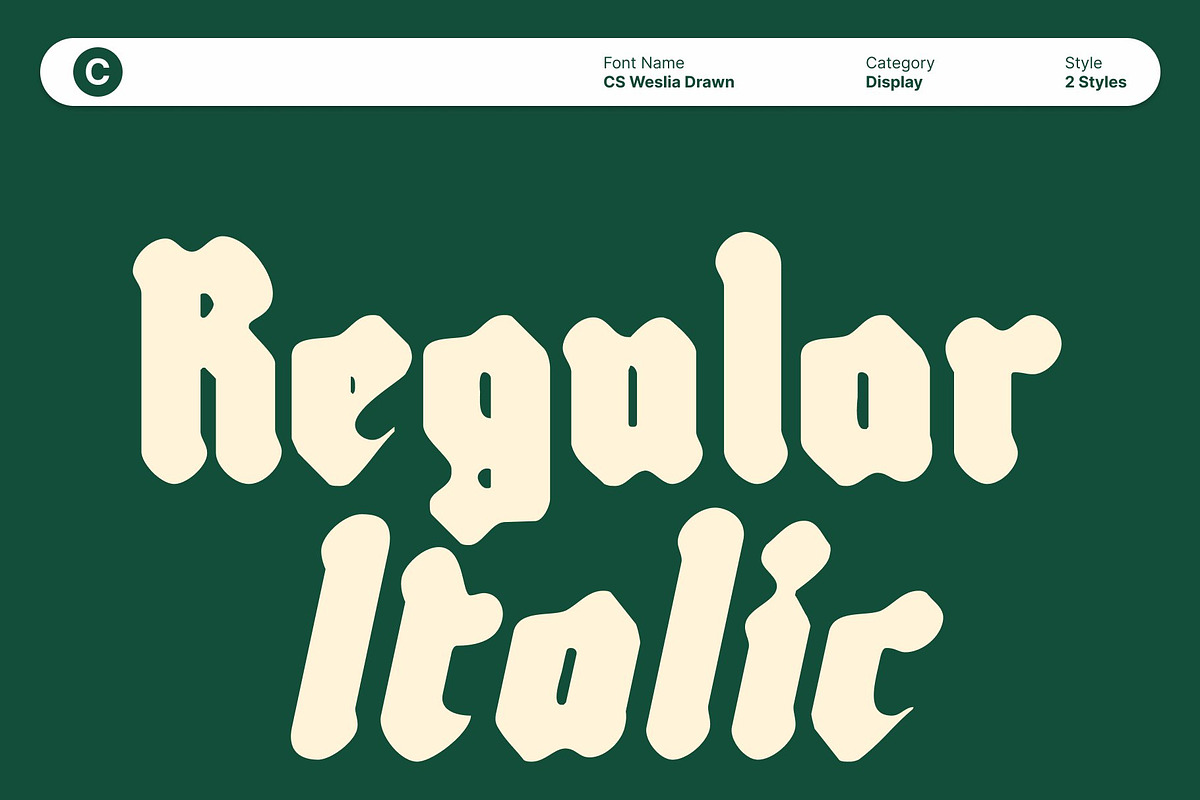 CS Weslia Drawn, a Blackletter Font by Craft Supply Co. (Photo 2 of 8)