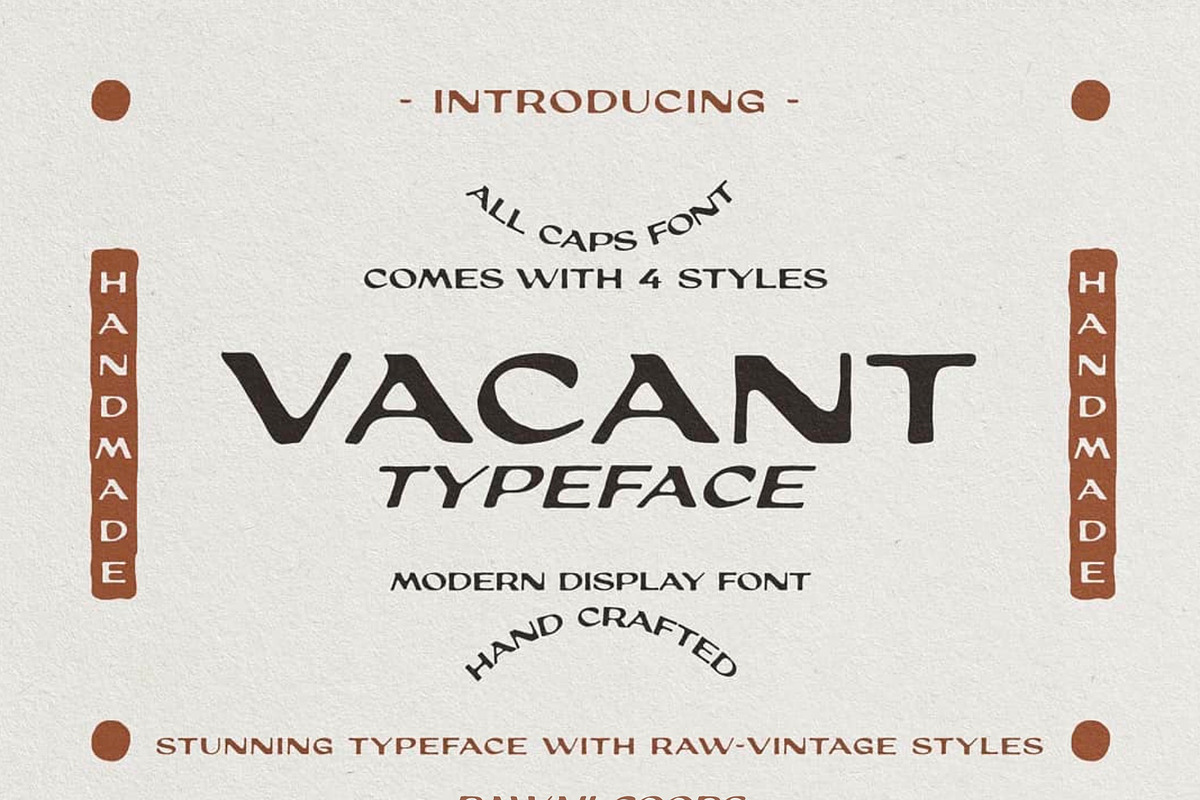 Vacant Typeface, a Handwritten Font by Dawaii Goods (Photo 1 of 5)