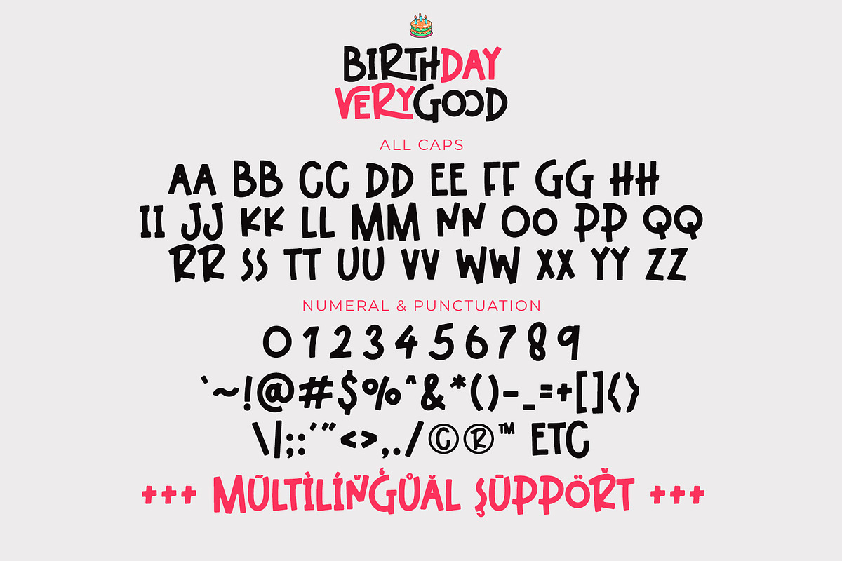Birthday Verygood - Ligature Font, a Sans Serif Font by Airotype (Photo 10 of 12)