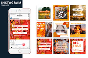 Autumn Instagram Animated Template, a Social Media Template by Brandspark Mini (Thumbnail 1 of 2)