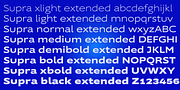 Supra Extended, a Sans Serif Font by Wiescher-Design (Thumbnail 2 of 8)