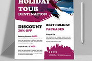 Travel Flyer Template Layout, a Flyer Template by MightyDesign (Thumbnail 3 of 6)