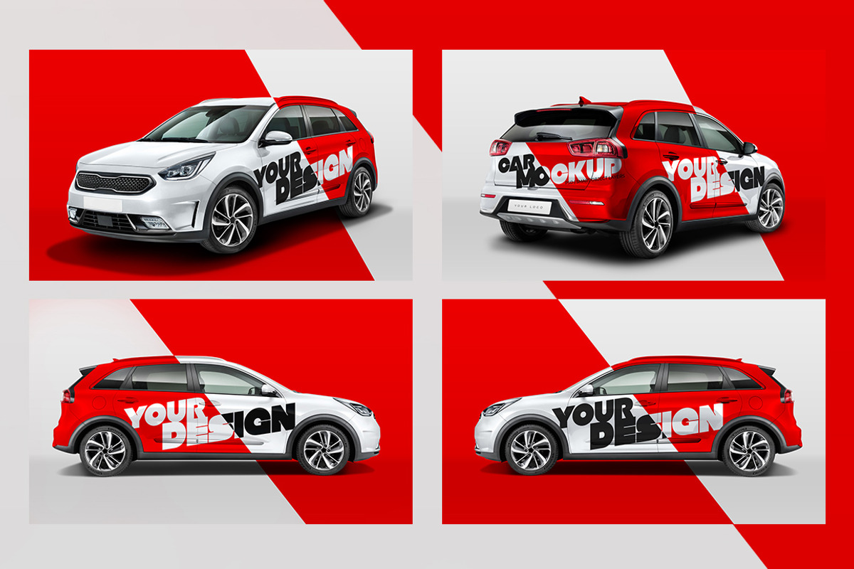 Car Mockup | Customizable PSD, an Advertising Mockup by MDG (Photo 11 of 13)