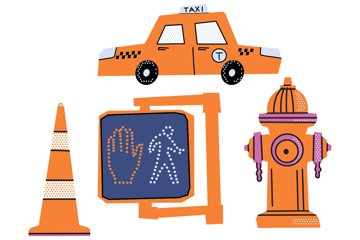 New York clipart SVG Manhattan Set, an Object Illustration by TanchaArt (Photo 3 of 7)