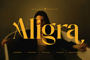 Aligra || Modern Classy Serif Font, a Font by Ermedia Studio (Thumbnail 1 of 10)