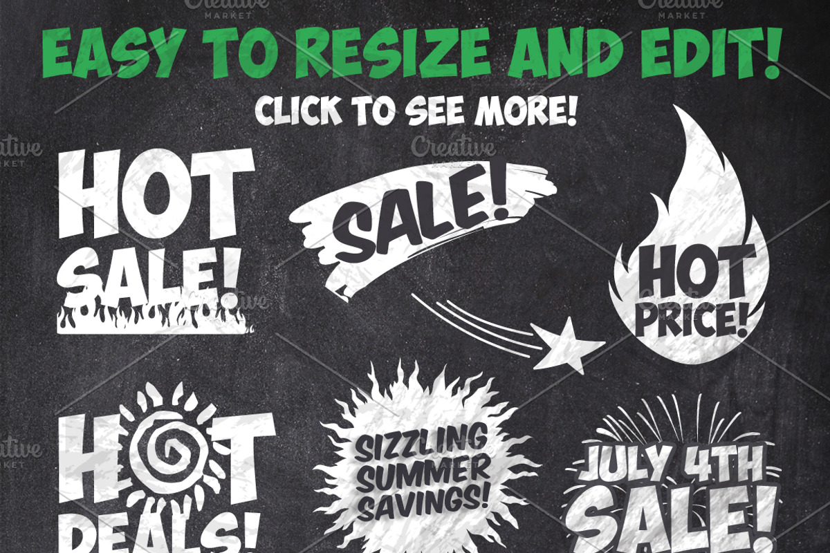 50 Chalk Sales Promo Bundle, a Graphic by SkyvaraSupply (Photo 2 of 5)