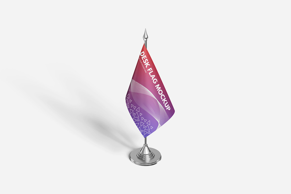 Desk Flag Mockup, a Product Mockup by Indah (Photo 3 of 6)