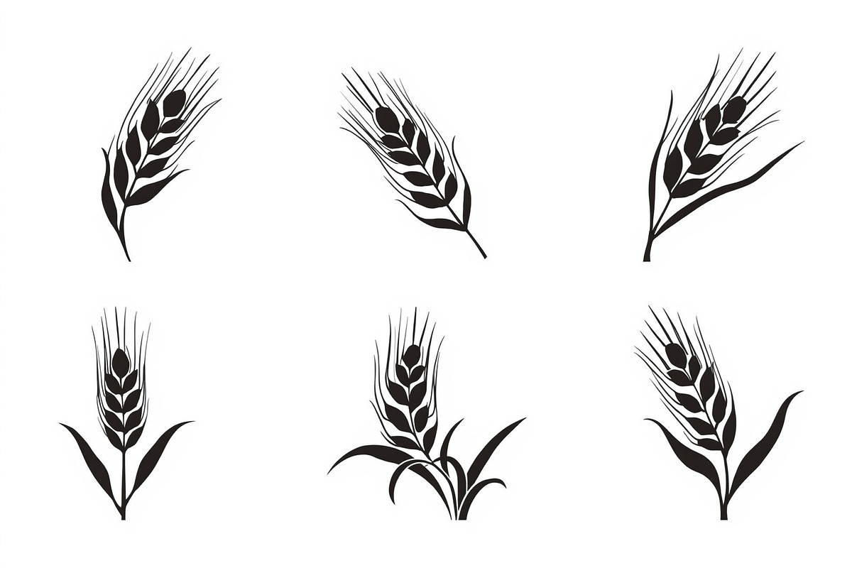 Agriculture Grain Silhouette Pack, an Illustration by Creativeshirt (Photo 7 of 9)
