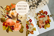 Vintage Breeze Floral Collage Art, a Decorative Illustration by Eclectic Anthology (Thumbnail 3 of 10)