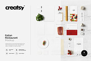 Italian Restaurant Mockup, a Mockup by Creatsy (Thumbnail 1 of 6)