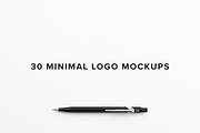30 Minimal Logo Mockups, a Product Mockup by PaulStancel (Thumbnail 1 of 9)