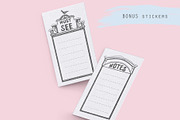 Undated monthly calendar template, a Stationery Template by Kate Snitser (Thumbnail 3 of 4)