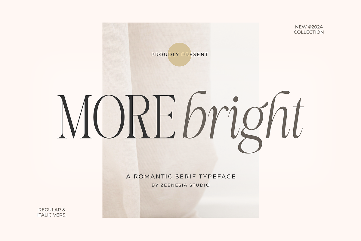 More Bright Serif Duo, a Serif Font by zeenesia (Photo 1 of 18)
