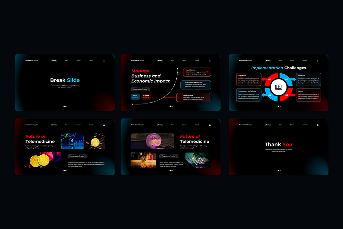Tech Crypto Convergence - Keynote, a Presentation Template by Iqsiart Studio (Photo 3 of 3)